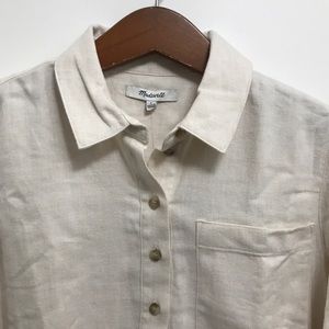 Madewell Flannel Classic Ex-Boyfriend Popover Shirt